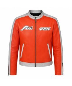 90s Knicks Avirex Jacket orange