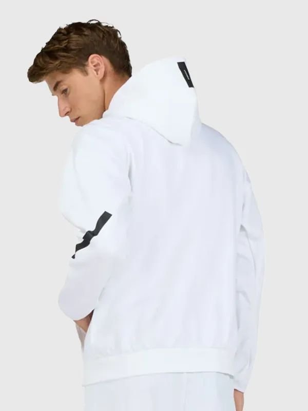 Mens Adidas Real Madrid Z.N.E. Woven Track Jacket Adidas Real Madrid Mens 2026 Urban Z.N.E. White Woven Track Jacket