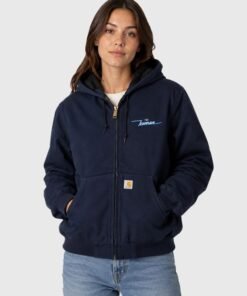 Carhartt Iceman Jacket Carhartt Blue Hooded Iceman Jacket Men Women