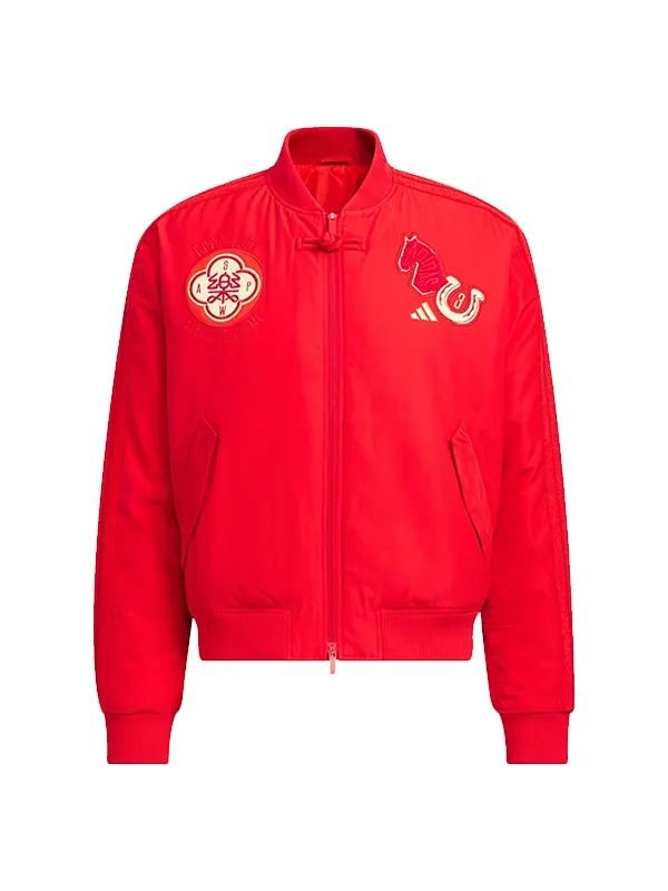 Chinese New Year Red Bomber Jacket Chinese New Year Red Bomber Jacket