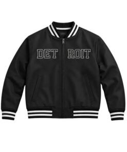 Eminem Detroit Varsity Jacket black