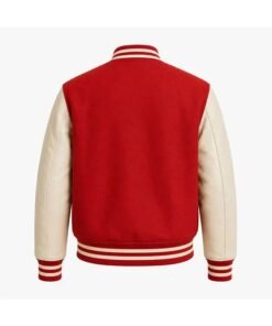 Michael 2026 Jaafar Jackson Red Varsity Jacket Michael 2026 Red Varsity Jacket