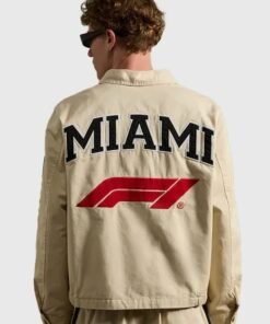 Formula 1 x Pacsun Miami Work Jacket Pacsun x Formula 1 Tan Brown Miami Grand Prix Workwear Jacket
