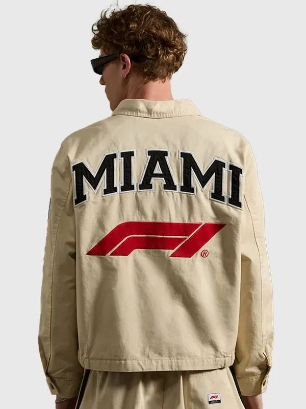 Formula 1 x Pacsun Miami Work Jacket Pacsun x Formula 1 Tan Brown Miami Grand Prix Workwear Jacket