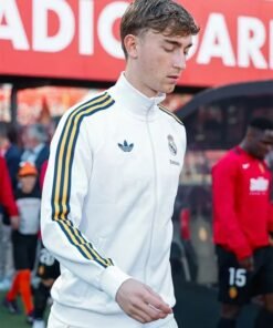 Real Madrid Adidas White Track Jacket