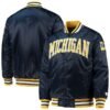 1980s Michigan Wolverines Starter Satin Varsity Jacket