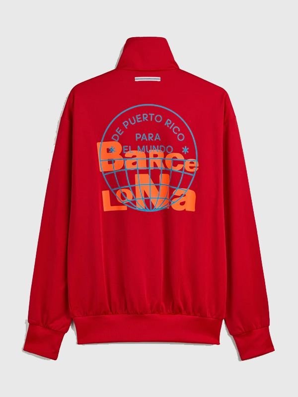 Adidas x Bad Bunny Barcelona Firebird Track Jacket Adidas x Bad Bunny Barcelona Firebird Red Jacket