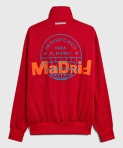 Adidas x Bad Bunny Madrid Firebird Red Jacket