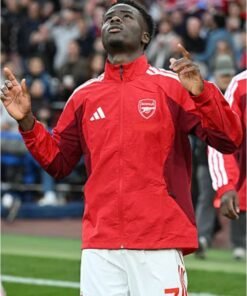 Arsenal FC 26/27 Home Anthem Jacket Arsenal FC 26/27 Home Anthem Red Zipper Jacket