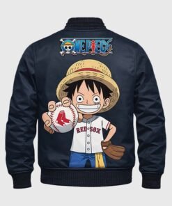Boston Red Sox One Piece Bomber Jacket Navy Blue 2026