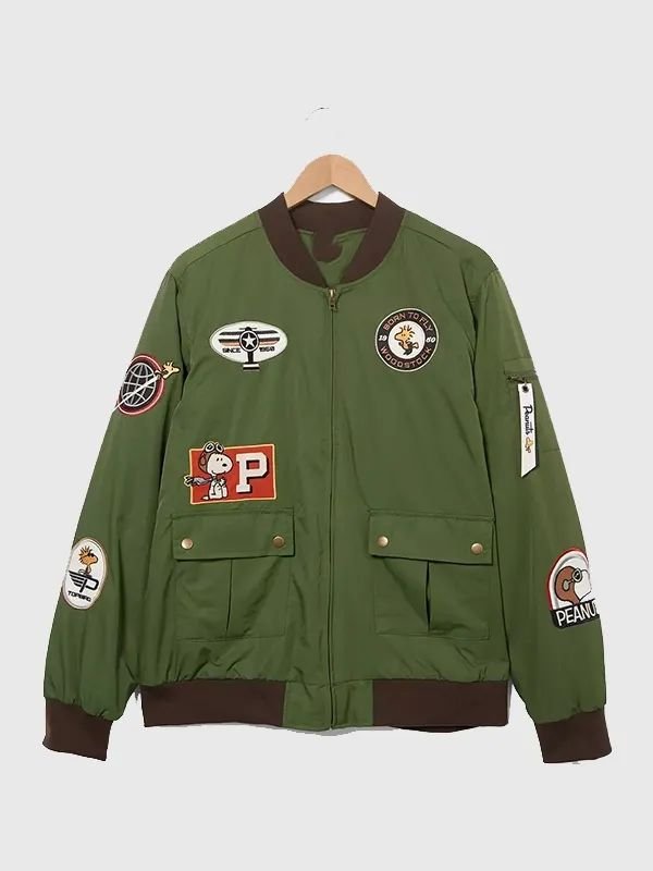 BoxLunch Peanuts Snoopy Flying Ace Bomber Jacket BoxLunch Peanuts Snoopy Flying Ace Bomber Jacket