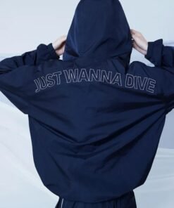 BTS Just Wanna Dive Blue Zipper Jacket