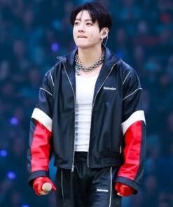 BTS World Tour Stanford Jungkook Nahmias Leather Jacket