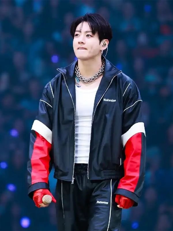 BTS World Tour Stanford Jungkook Nahmias Leather Jacket BTS World Tour Stanford Jungkook Nahmias Leather Jacket