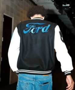 Cade Cunningham Custom Wool Leather Ford Varsity Jacket