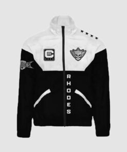 Cody Rhodes 2026 White Collection Black White Windbreaker Jacket