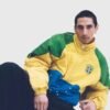 Intra Brazil Nations Jacket in Yellow Green