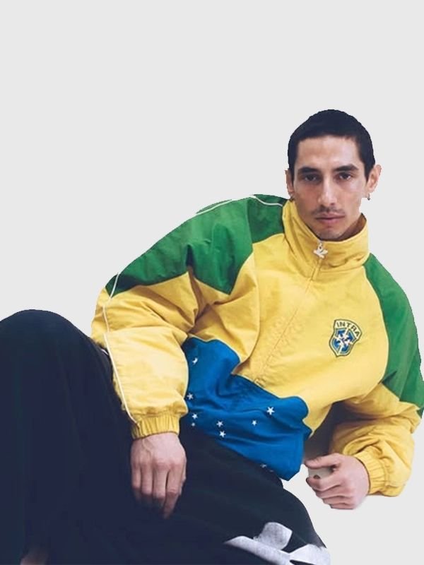 Intra Brazil Nations Jacket Intra Brazil Nations Jacket in Yellow Green