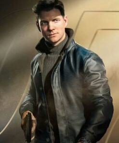 James Bond 007 First Light Black Leather Jacket