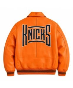 Josh Hart Knicks Leather Varsity Jacket Josh Hart New York Knicks Leather Varsity Jacket