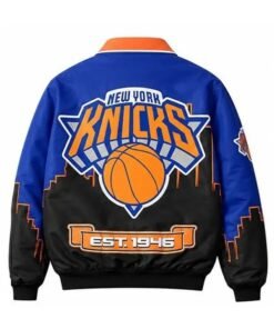 Karl-Anthony Towns NY Knicks Leather Bomber Jacket Karl Anthony Towns New York Knicks Leather Varsity Jacket 2026