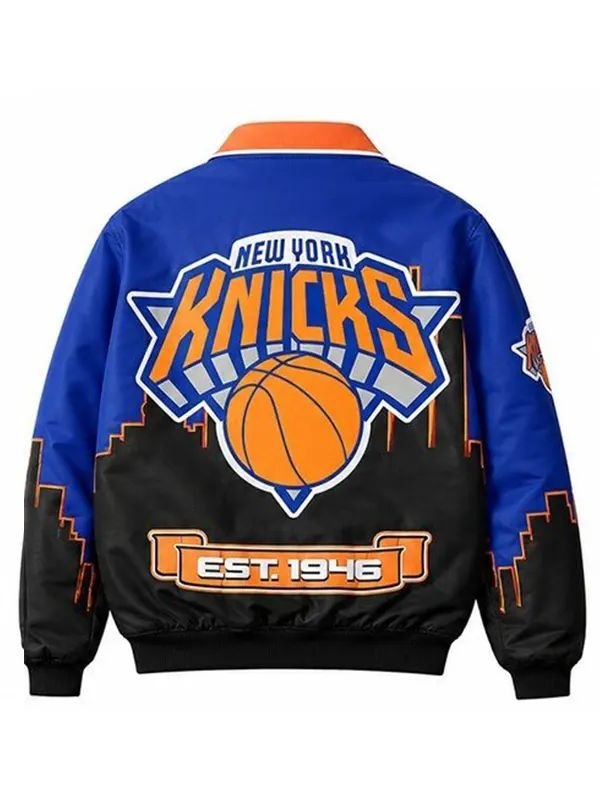 Karl-Anthony Towns NY Knicks Leather Bomber Jacket Karl Anthony Towns New York Knicks Leather Varsity Jacket 2026