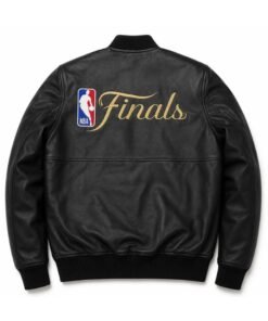NY Knicks NBA Finals Champions Black Leather Jacket Knicks NBA Finals Black Leather Jacket