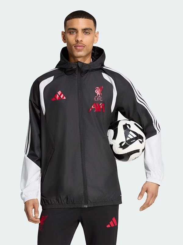 LFC Adidas 26/27 Tiro All Weather Jacket LFC Adidas 26/27 Tiro All Weather Jacket Black