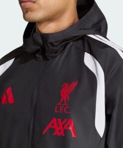 LFC Adidas 26/27 Tiro All Weather Jacket LFC Adidas Tiro All Weather Black Jacket