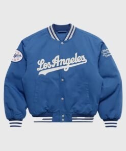 Dodgers Madhappy Royal World Series Varsity Jacket World Series Los Angeles Dodgers Madhappy Varsity Jacket