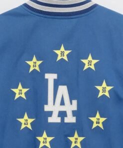 Dodgers Madhappy Royal World Series Varsity Jacket Madhappy Los Angeles Dodgers World Series Varsity Jacket
