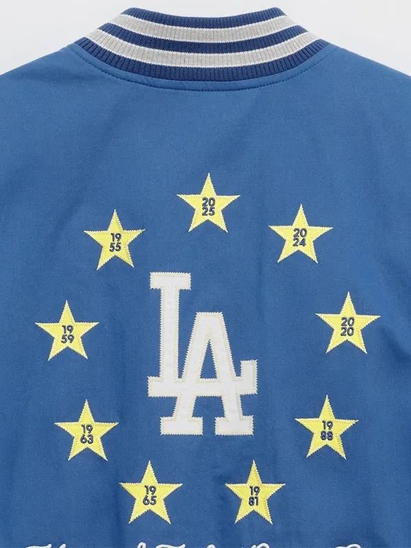 Dodgers Madhappy Royal World Series Varsity Jacket Madhappy Los Angeles Dodgers World Series Varsity Jacket
