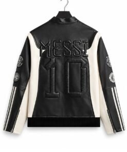 Messi World Cup 2026 Football Leather Biker Jacket