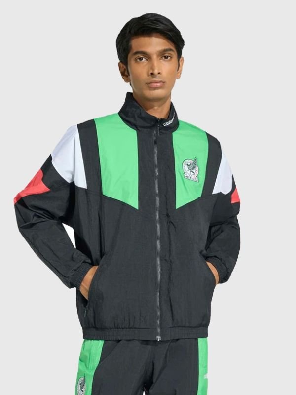 Adidas FIFA World Cup 2026 Mexico EQT Track Jacket Mexico FIFA World Cup 2026 Adidas EQT Black Track Jacket Mens