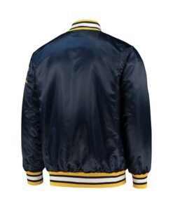 Michigan Wolverines Satin Varsity Jacket