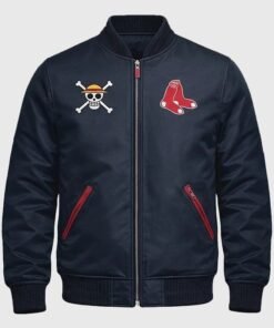 One Piece Boston Red Sox 2026 Navy Blue Bomber Jacket