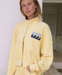 Parke Summerland Zip Up Jacket Yellow