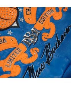 Pelle Pelle For The City Knicks Jacket Pelle Pelle New York Knicks Blue Jacket