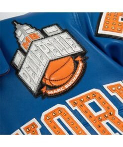 Pelle Pelle For The City Knicks Jacket Pelle Pelle New York Knicks Jacket Blue