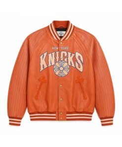 Pelle Pelle The City Of Knicks Leather Varsity Jacket