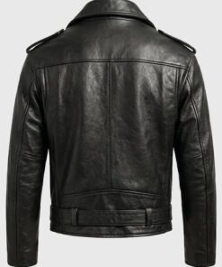 Tom Brady Debut For Gucci Black Biker Jacket