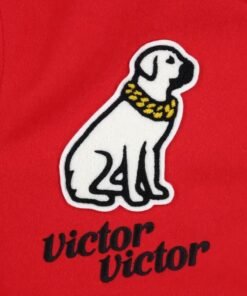 EE Victor Victor Varsity Jacket Victor Victor Eric Emanuel Red Varsity Jacket