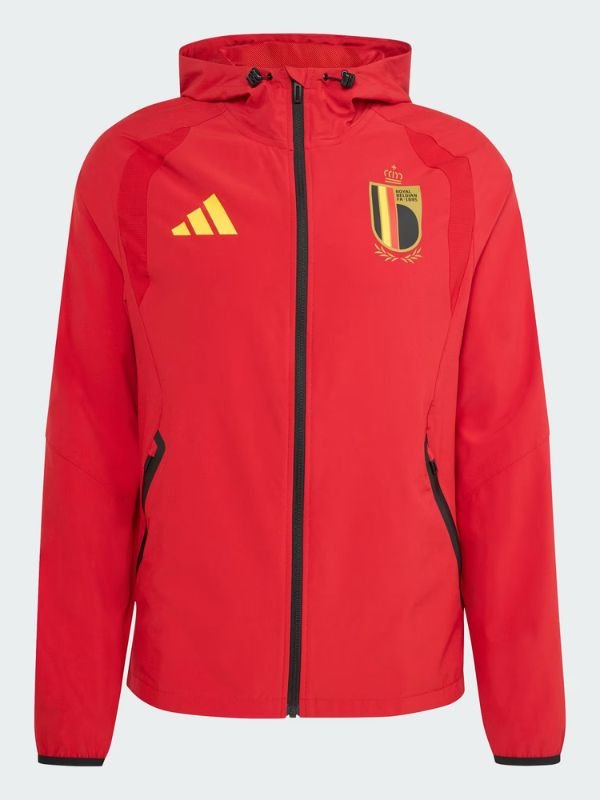 Adidas Belgium Tiro Tech Full Zip Windbreaker Jacket Adidas Belgium Tiro Tech Full Zip Windbreaker Jacket