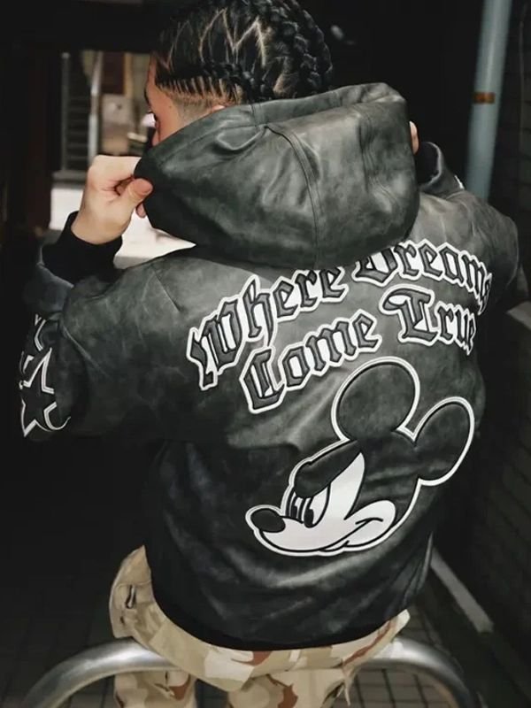 Adidas Disney Mickey Mouse Dreams Jacket Adidas Disney Mickey Mouse Black Hooded Jacket
