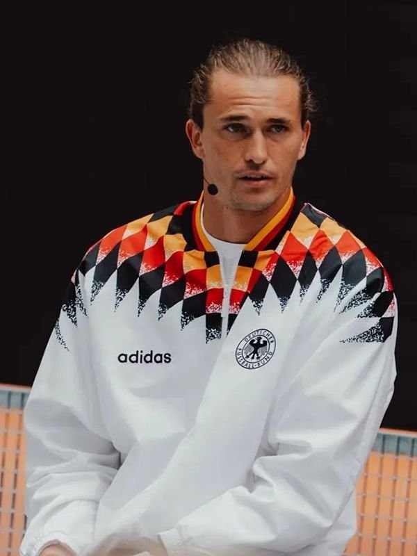 Alexander Zverev Adidas Germany 1994 Jacket Alexander Zverev Adidas Germany White Jacket