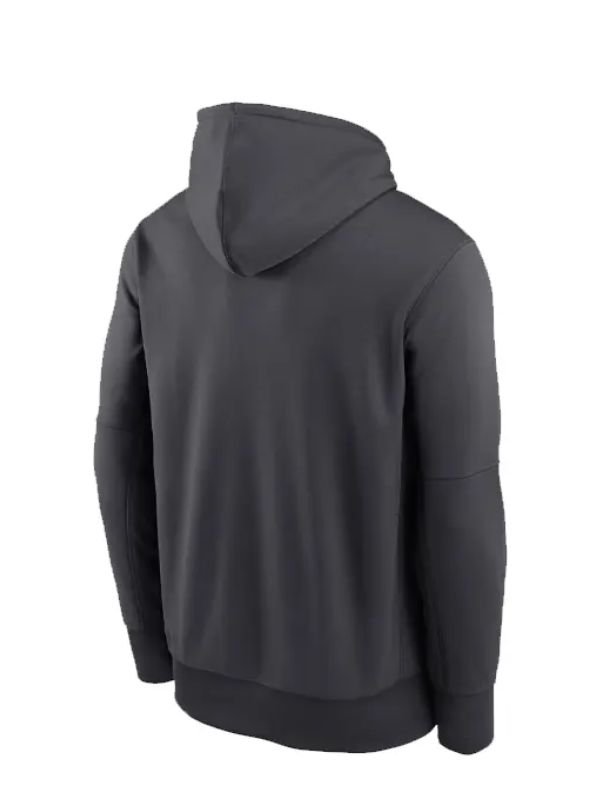 Philadelphia Eagles Toss Sweep Hoodie Anthracite Philadelphia Eagles Performance Pullover Hoodie