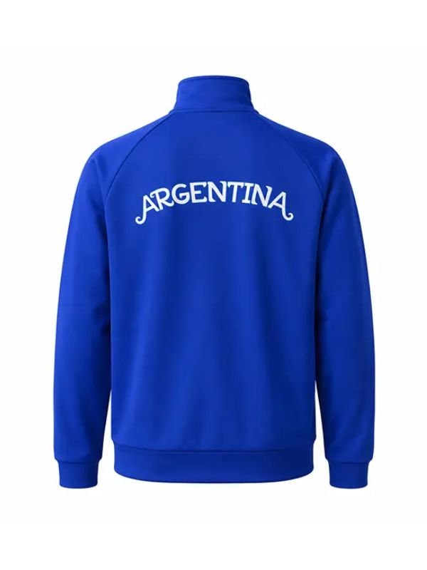 Lionel Messi Blue Argentina Track Jacket Argentina Lionel Messi FIFA World Cup 2026 Blue Jacket