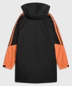 Arsenal Adidas Pro Training Black Parka Jacket
