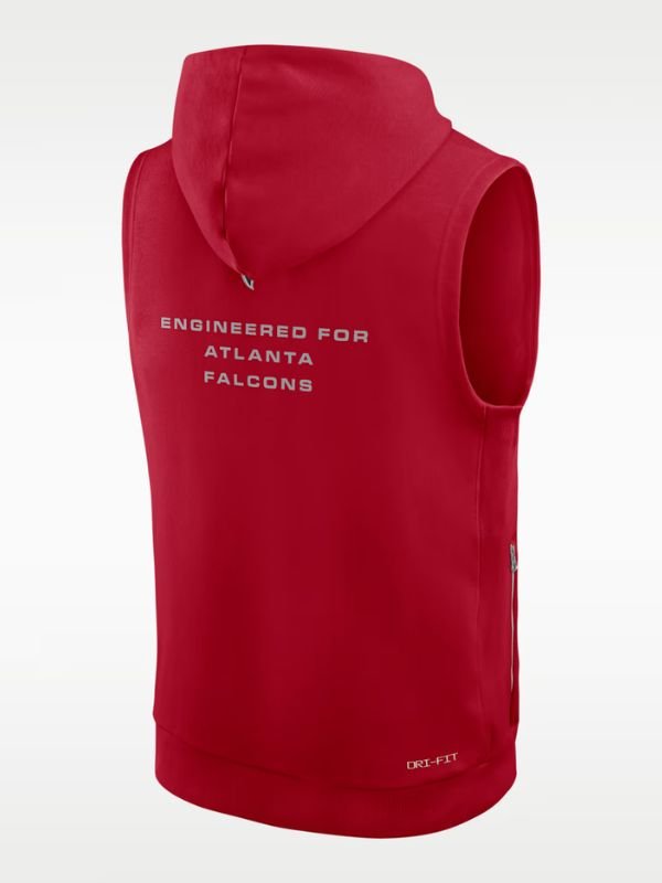 Atlanta Falcons Dri-Fit Sleeveless Pullover Hoodie Atlanta Falcons Dri-Fit Sleeveless Hooded Vest