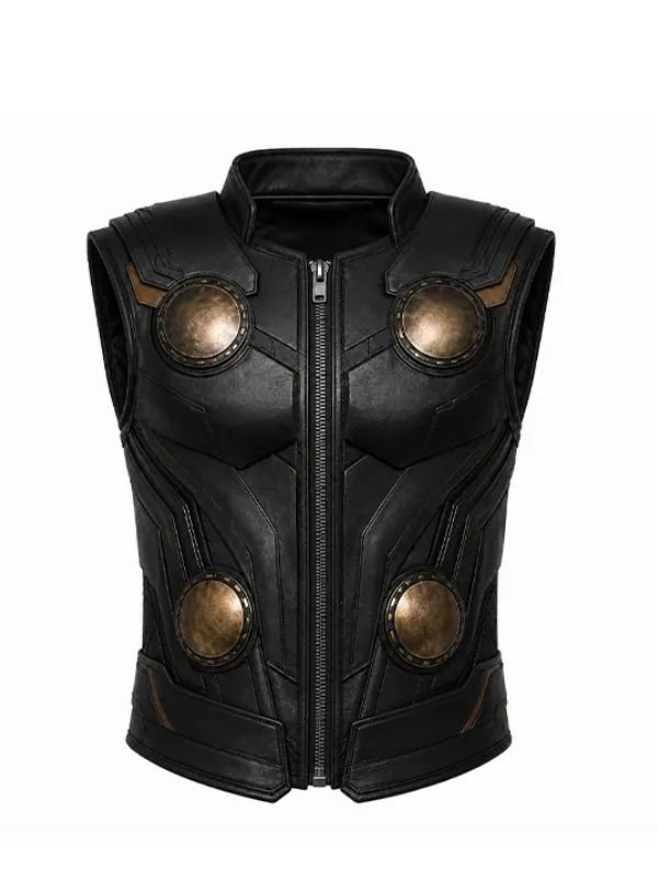 Avengers Doomsday 2026 Thor Leather Vest Avengers Doomsday 2026 Thor Black Vest